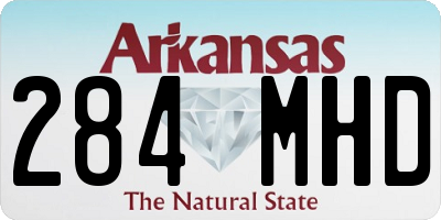AR license plate 284MHD