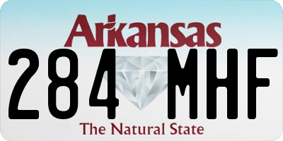 AR license plate 284MHF