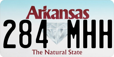 AR license plate 284MHH