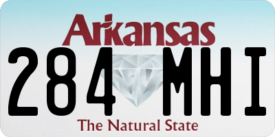 AR license plate 284MHI