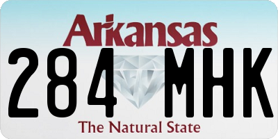 AR license plate 284MHK