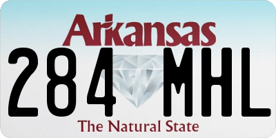 AR license plate 284MHL