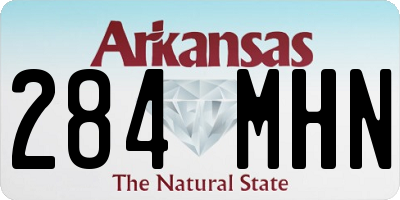 AR license plate 284MHN