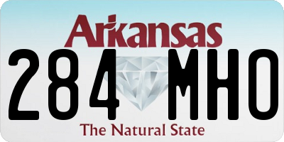 AR license plate 284MHO