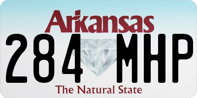 AR license plate 284MHP