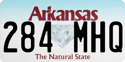 AR license plate 284MHQ