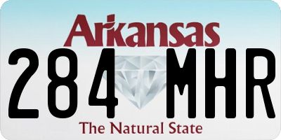AR license plate 284MHR