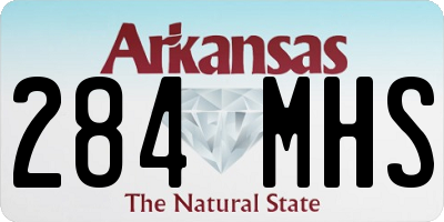 AR license plate 284MHS
