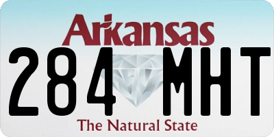 AR license plate 284MHT