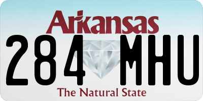 AR license plate 284MHU