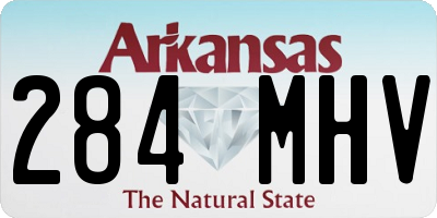 AR license plate 284MHV