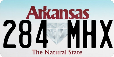 AR license plate 284MHX