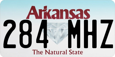 AR license plate 284MHZ
