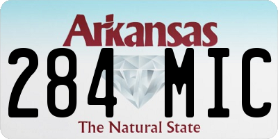 AR license plate 284MIC