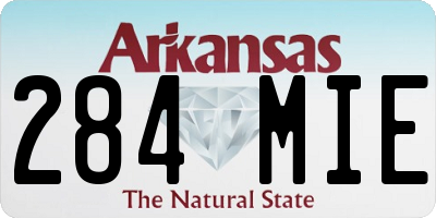 AR license plate 284MIE