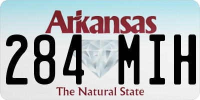 AR license plate 284MIH