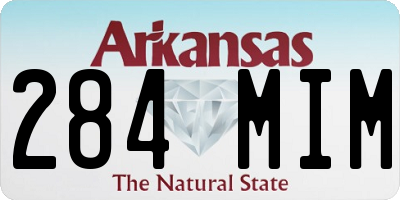 AR license plate 284MIM