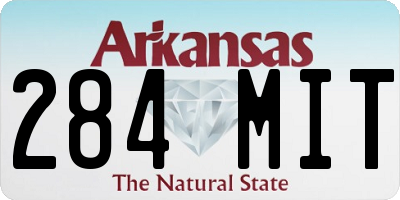 AR license plate 284MIT