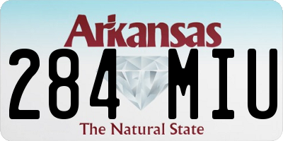 AR license plate 284MIU