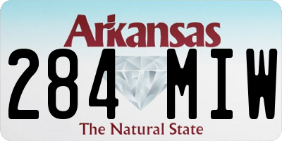 AR license plate 284MIW