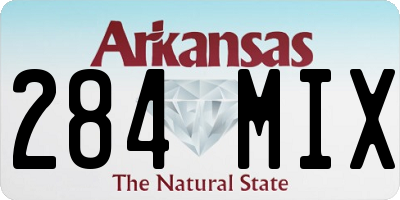 AR license plate 284MIX