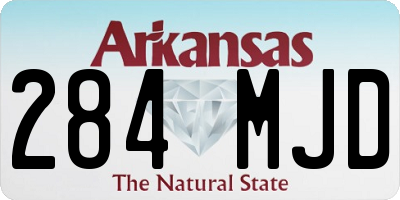 AR license plate 284MJD