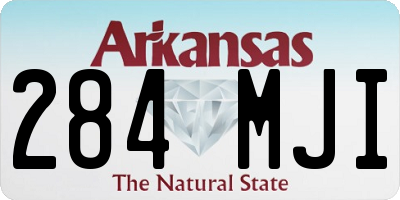 AR license plate 284MJI