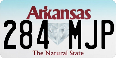 AR license plate 284MJP