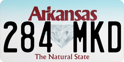 AR license plate 284MKD