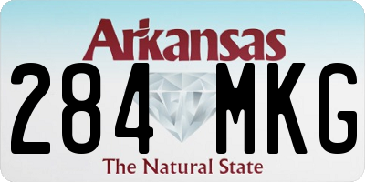 AR license plate 284MKG