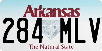 AR license plate 284MLV