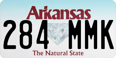 AR license plate 284MMK