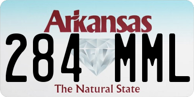 AR license plate 284MML