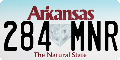 AR license plate 284MNR