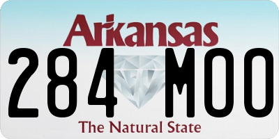 AR license plate 284MOO