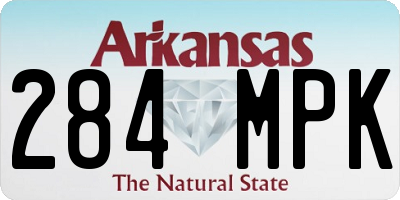AR license plate 284MPK