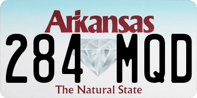 AR license plate 284MQD