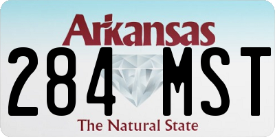 AR license plate 284MST