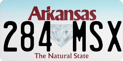 AR license plate 284MSX