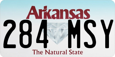 AR license plate 284MSY