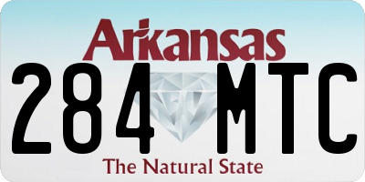 AR license plate 284MTC