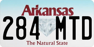 AR license plate 284MTD