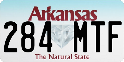 AR license plate 284MTF