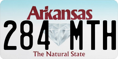 AR license plate 284MTH
