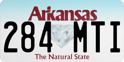 AR license plate 284MTI