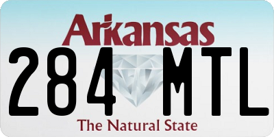 AR license plate 284MTL