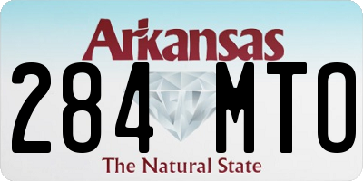 AR license plate 284MTO