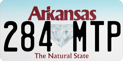 AR license plate 284MTP