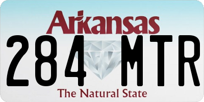 AR license plate 284MTR