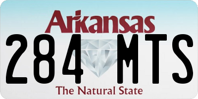 AR license plate 284MTS